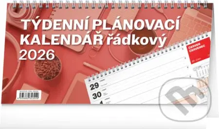 NOTIQUE Stolní kalendář Plánovací řádkový 2026