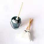 Mini Plastic Bucket & Mop Model