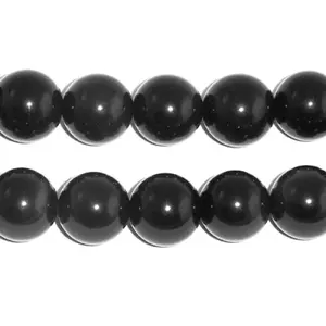 Natural Obsidian Bead Strands