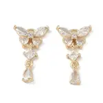 Brass Micro Pave Clear Cubic Zirconia Pendants