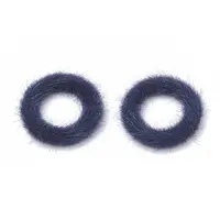 Faux Mink Fur Covered Linking Rings