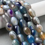 Natural Banded Agate (Dyed & Heated) Beads Strands