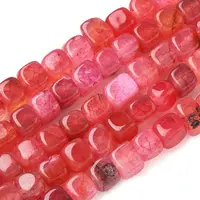 Natural Dragon Veins Agate Beads Strands