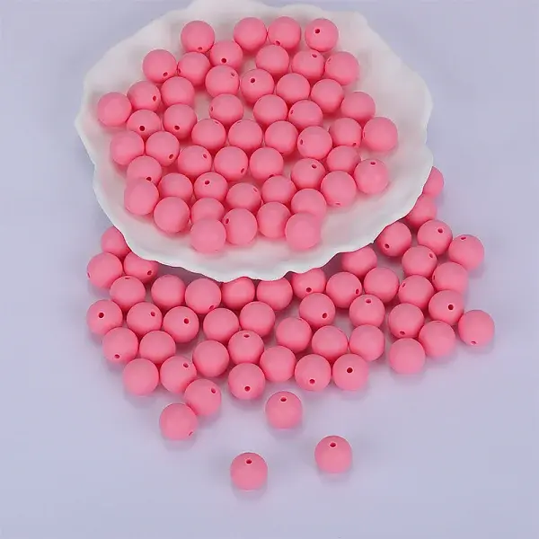 Round Silicone Focal Beads