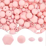 160Pcs 4 Style Food Grade Eco-Friendly Silicone Focal Beads