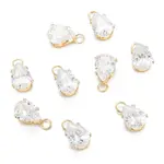 Brass Clear Cubic Zirconia Charms