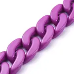 Handmade Opaque Acrylic Curb Chains