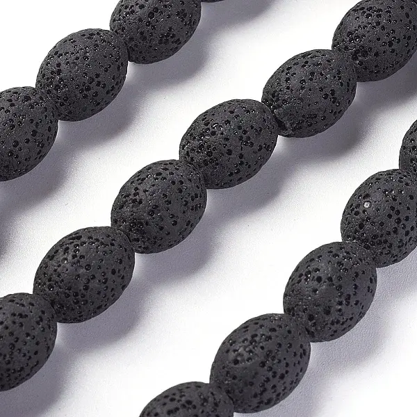 Natural Lava Rock Beads Strands