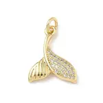 Brass Micro Pave Cubic Zirconia Pendants