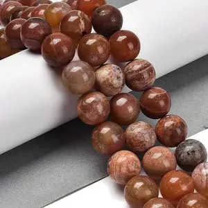 Natural Fire Crackle Agate Beads Strands