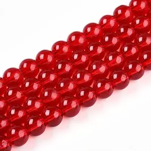 Baking Paint Transparent Glass Beads