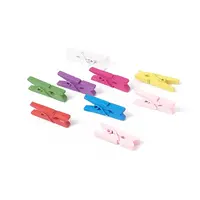 Natural Wooden Craft Pegs Clips