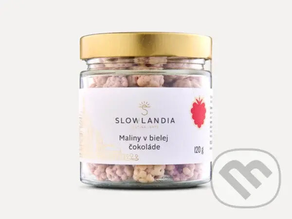 Maliny v bielej čokoláde (120 g),Maliny v bielej čokoláde (120 g)