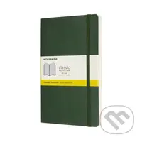Moleskine - zelený zápisník Soft (stredný, štvorčekovaný)