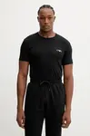 Tričko Emporio Armani Underwear 2-pack pánské, černá barva, s potiskem, EM001849 AF14131