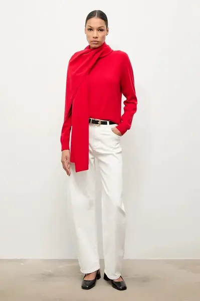 Svetr z merino vlny se šálou Answear.LAB