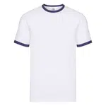 White T-shirt Ringer Fruit of the Loom