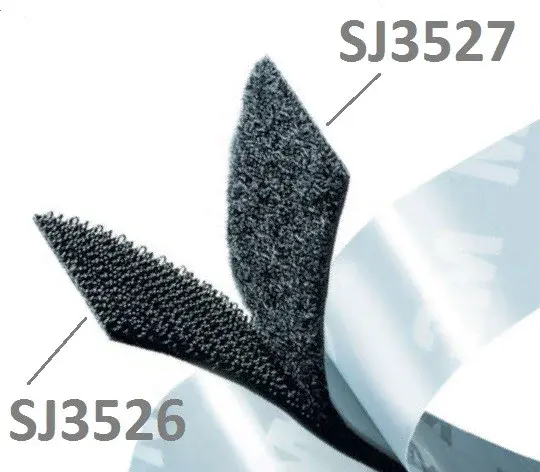 3M Hook & Loop SJ3527 biely, smyčky, 25 mm x 45,7 m