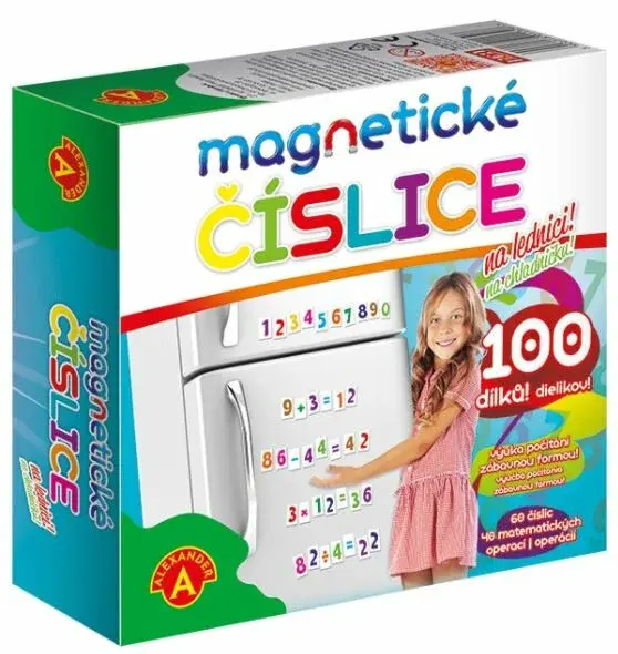 Magnetické číslice na lednici