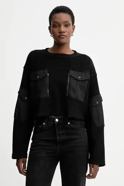 Bavlněná mikina G-Star Multi pkt mix loose cropped