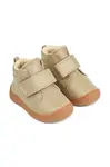 Dětské kožené polobotky Liewood béžová barva