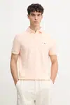 Polo tričko Tommy Hilfiger Pánske oranžové vzorované MW0MW17770