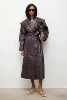 Kožený kabát Answear.LAB