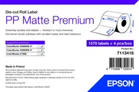 Epson 7113418 PP Matte, pre ColorWorks, 102x76mm, 1570ks, polypropylén, biele samolepiace etikety
