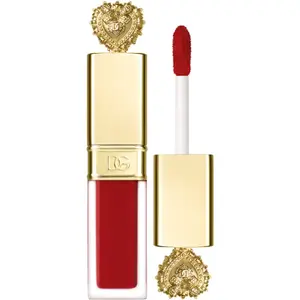 Dolce&Gabbana Flawless Everkiss Liquid Lip Mini matný tekutý rúž odtieň 405 Devotion - Perfect Vibrant Red 3 ml