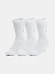 Unisexové ponožky Under Armour Unisex UA TC 3pk Crew-WHT - unisex
