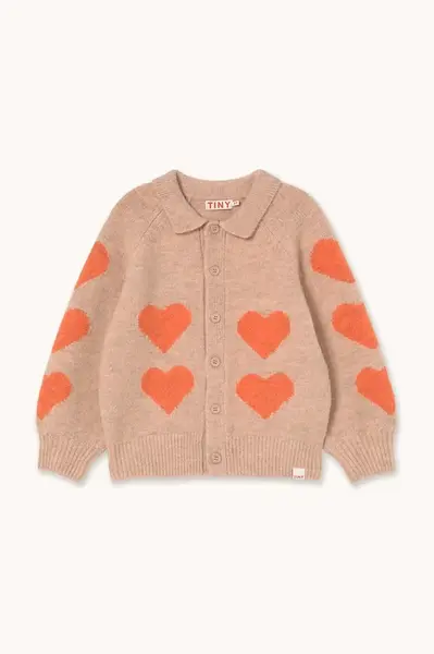 Dětský kardigan Tinycottons HEARTS CARDIGAN