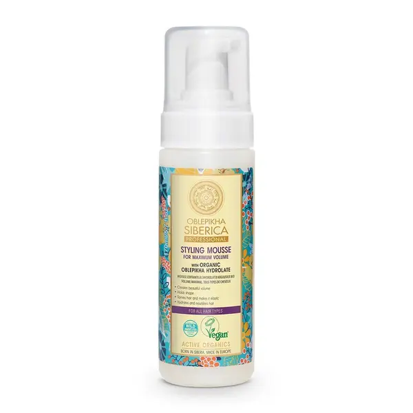 Natura Siberica Rakytníková pěna pro maximální objem Oblepikha Siberica (Styling Mousse) 170 ml