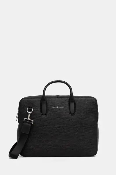 Tommy Hilfiger  Kožená taška na notebook  40 x 30 x 6 cm