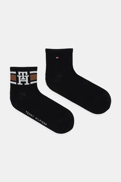 Ponožky Tommy Hilfiger 2-pack černá barva, 701236322