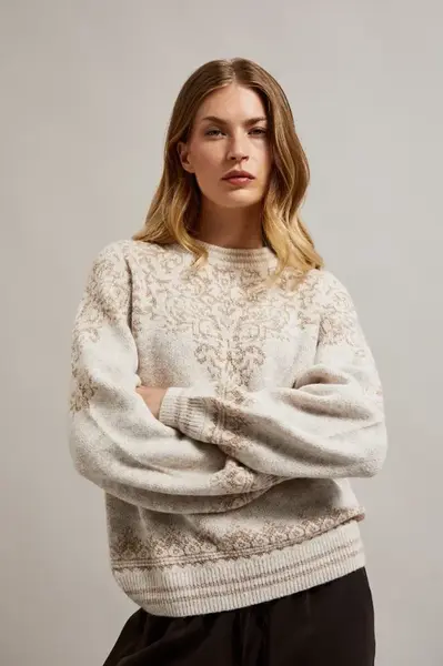 Marisse Women's Sweater Z-Sw-4551 Beige Mel