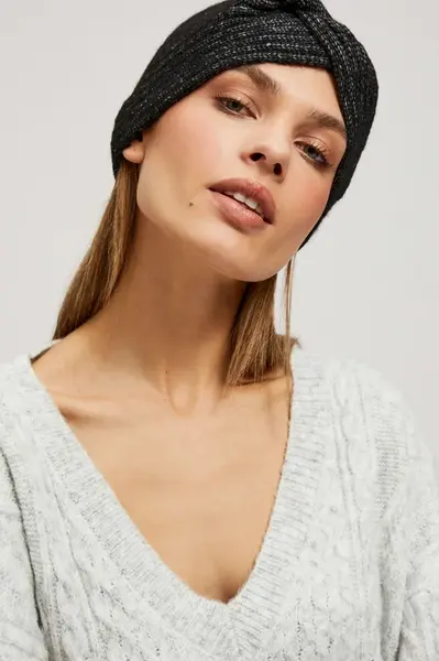 Marisse Knitted Headband Black