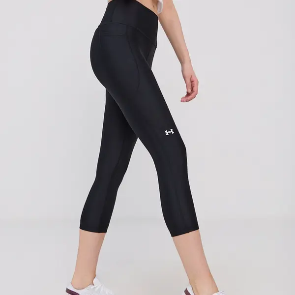 Kalhoty Under Armour 1365334 dámské, černá barva, hladké, 1365334