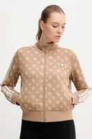 Mikina Guess PEONY dámská, béžová barva, vzorovaná, V5YQ07 K0282