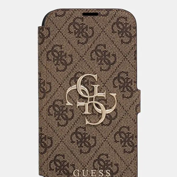 Obal na telefon Guess iPhone 16 6.1" hnědá barva, GUBKP16S4GMGBR
