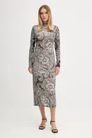 Šaty Marc Aurel černá barva, midi, přiléhavé, 6574-7000-73868