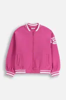 Dětská mikina Coccodrillo růžová barva, s aplikací, EVERYDAY GIRL A