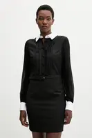 Šaty s příměsí vlny Blugirl Blumarine černá barva, mini, RF5244.T207A