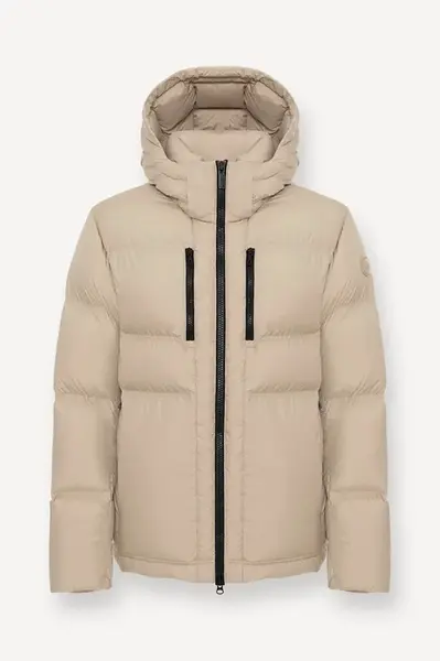 Péřová bunda Colmar béžová barva, zimní, 1217.6ZN