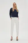 Marisse Women's Trousers L-Sp-4614 White
