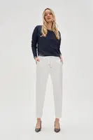 Marisse Women's Trousers L-Sp-4614 White