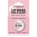 Dermacol Kiss & Sleep noční maska na rty vůně Bílá čokoláda 12 g