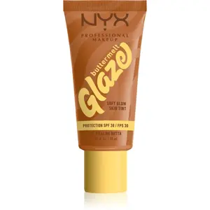 NYX Professional Makeup Buttermelt Glaze rozjasňující tónovací fluid SPF 30 odstín 06 Praline Butta ml