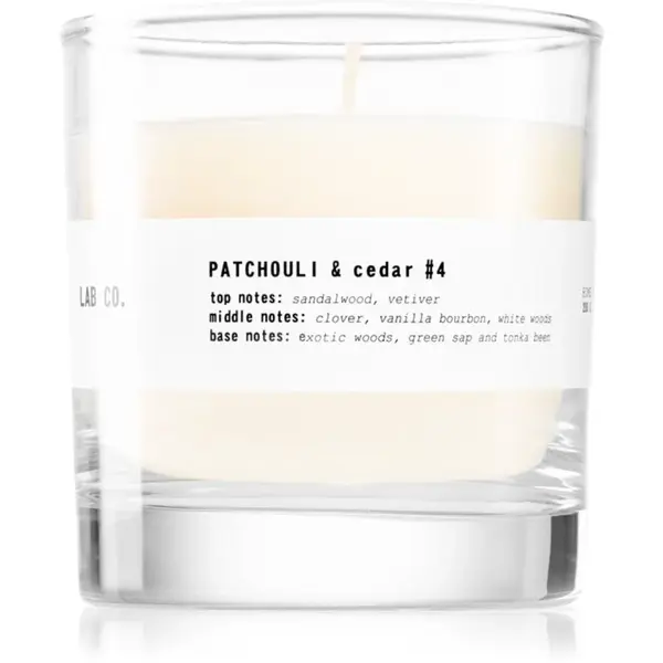 The Olphactory Lab Co. Patchouli & Cedar vonná svíčka 200 g