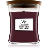 Woodwick Phantom Cherry vonná svíčka s dřevěným knotem 275 g