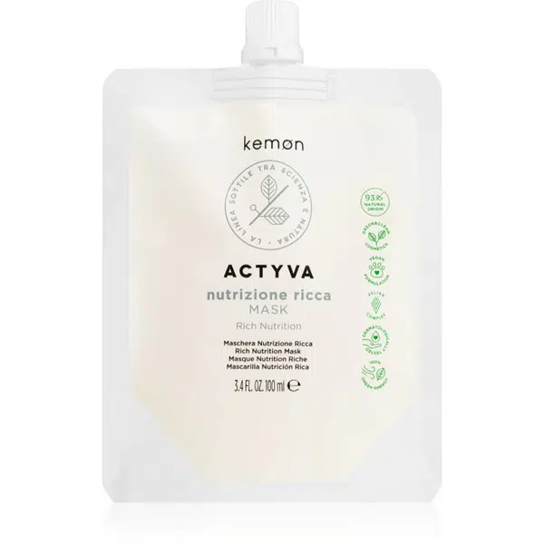 Kemon Actyva Nutrizone Ricca intenzivní maska pro extrémně suché vlasy 100 ml